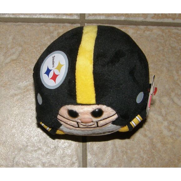 NEW NWT Football NFL PITTSBURGH STEELERS Rare Retired 5" Plush TY BEANIE BALLS - Picture 2 of 4
